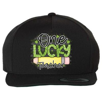 One Lucky Teacher Main File Wool Snapback Cap