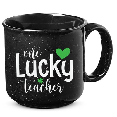 One Lucky Teacher 15oz Campfire Ceramic Mug