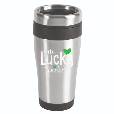 One Lucky Teacher 16oz Travel Tumbler