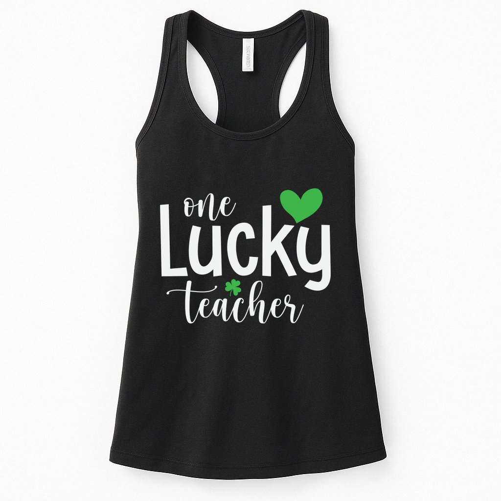 One Lucky Teacher Womens Tank Top