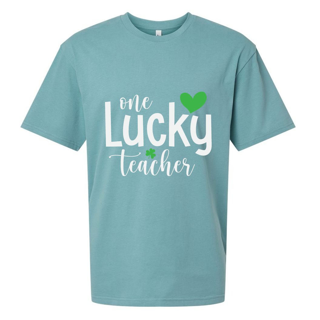 One Lucky Teacher Sueded Cloud Jersey T-Shirt