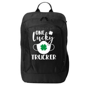 One Lucky Trucker St Patrick's Day Truck Driver Gift City Backpack