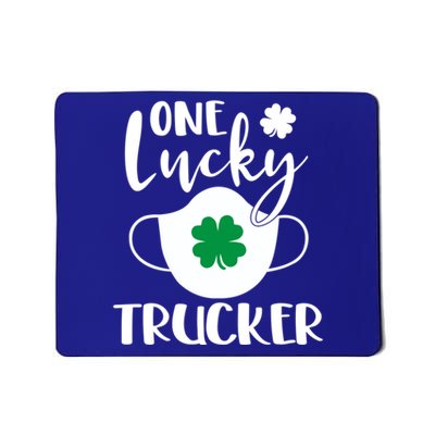 One Lucky Trucker St Patrick's Day Truck Driver Gift Mousepad