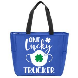 One Lucky Trucker St Patrick's Day Truck Driver Gift Zip Tote Bag