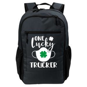 One Lucky Trucker St Patrick's Day Truck Driver Gift Daily Commute Backpack