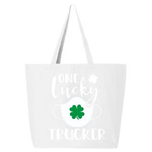 One Lucky Trucker St Patrick's Day Truck Driver Gift 25L Jumbo Tote