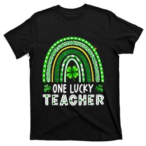 One Lucky Teacher Rainbow St Patrick’S Day T-Shirt