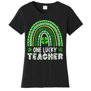 One Lucky Teacher Rainbow St Patrick’S Day Women's T-Shirt