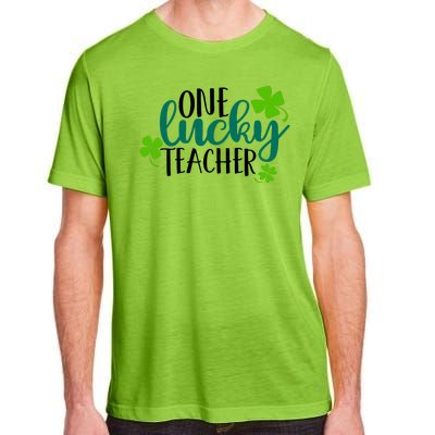 One Lucky Teacher St Patrick's Day Adult ChromaSoft Performance T-Shirt