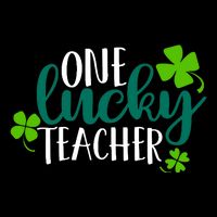 One Lucky Teacher St Patrick's Day Cooling Performance Crew T-Shirt