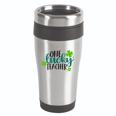 One Lucky Teacher St Patrick's Day 16oz Travel Tumbler