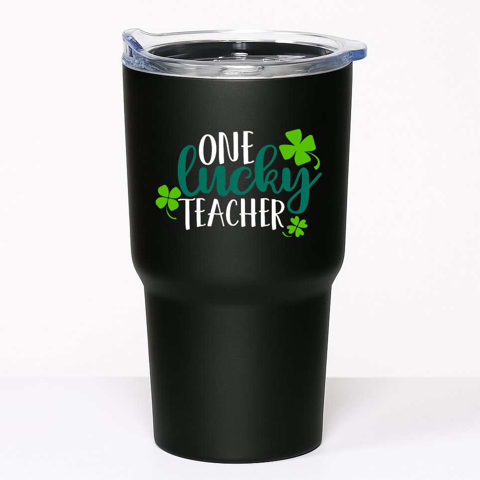 One Lucky Teacher St Patrick's Day Tumbler