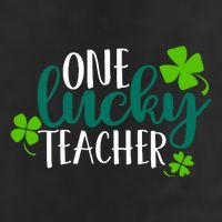 One Lucky Teacher St Patrick's Day 25L Jumbo Tote