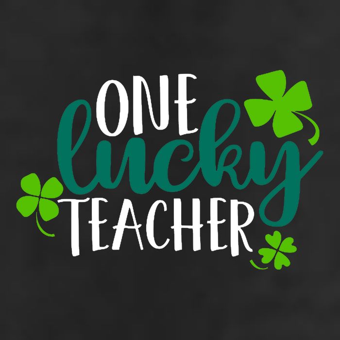 One Lucky Teacher St Patrick's Day 25L Jumbo Tote