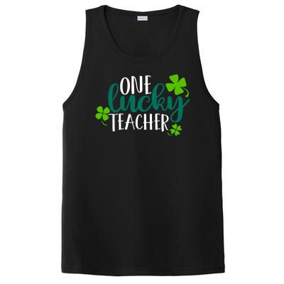 One Lucky Teacher St Patrick's Day PosiCharge Competitor Tank