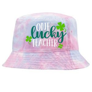 One Lucky Teacher St Patrick's Day Tie-Dyed Bucket Hat