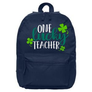 One Lucky Teacher St Patrick's Day 16 in Basic Backpack