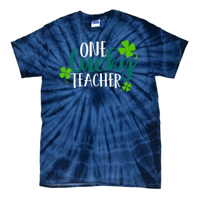 One Lucky Teacher St Patrick's Day Tie-Dye T-Shirt