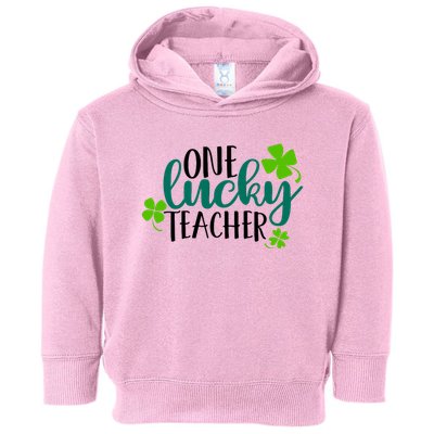 One Lucky Teacher St Patrick's Day Toddler Hoodie