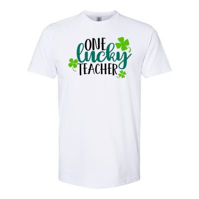 One Lucky Teacher St Patrick's Day Softstyle CVC T-Shirt