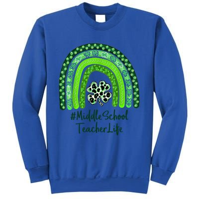 One Lucky Teacher St Patrick's Day Middle School Teacher For Gift Sweatshirt