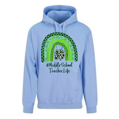 One Lucky Teacher St Patrick's Day Middle School Teacher For Gift Unisex Surf Hoodie