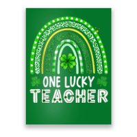 One Lucky Teacher Rainbow St Patrick’s Day Poster