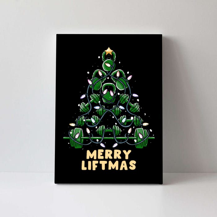 Oh Liftmas Tree Kettlebell Gym Ugly Christmas Sweater Canvas