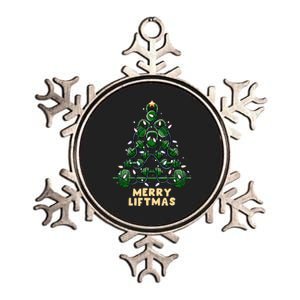 Oh Liftmas Tree Kettlebell Gym Ugly Christmas Sweater Metallic Star Ornament