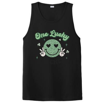 One Lucky Teacher Retro St Patrick’s Day School Appreciation Gift PosiCharge Competitor Tank