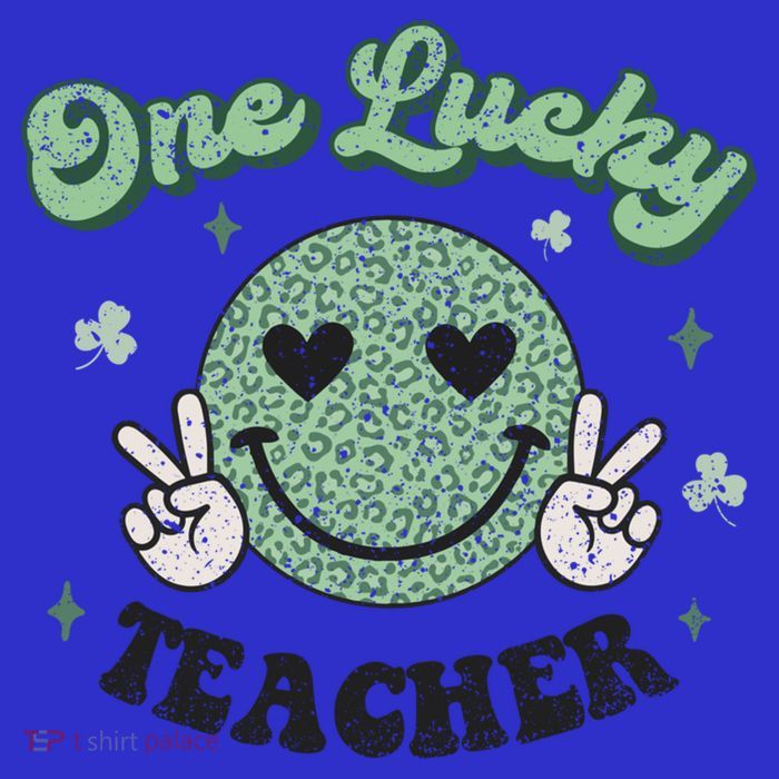 One Lucky Teacher Retro St Patrick’s Day School Appreciation Gift T-Shirt
