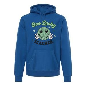 One Lucky Teacher Retro St Patrick’s Day School Appreciation Gift Premium Hoodie