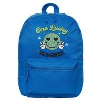 One Lucky Teacher Retro St Patrick’s Day School Appreciation Gift 16 in Basic Backpack