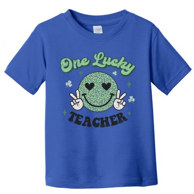 One Lucky Teacher Retro St Patrick’s Day School Appreciation Gift Toddler T-Shirt