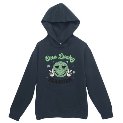 One Lucky Teacher Retro St Patrick’s Day School Appreciation Gift Urban Pullover Hoodie