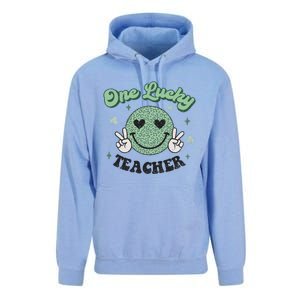 One Lucky Teacher Retro St Patrick’s Day School Appreciation Gift Unisex Surf Hoodie