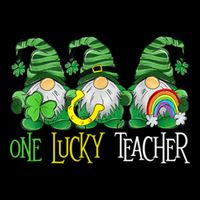 One Lucky Teacher Gnome St Patrick's Day City Backpack