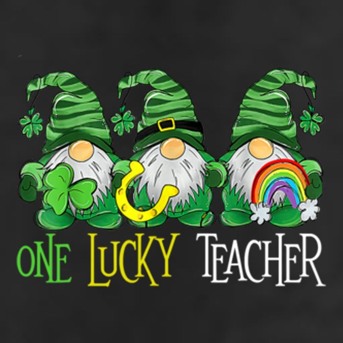 One Lucky Teacher Gnome St Patrick's Day Adult Drive Performance Visor