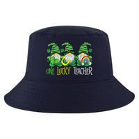 One Lucky Teacher Gnome St Patrick's Day Cool Comfort Performance Bucket Hat
