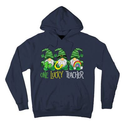 One Lucky Teacher Gnome St Patrick's Day Tall Hoodie