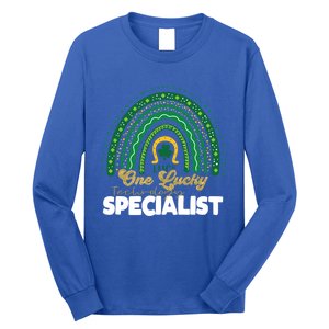 One Lucky Technology Specialist Rainbow St Patricks Day Gift Long Sleeve Shirt