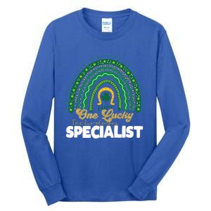 One Lucky Technology Specialist Rainbow St Patricks Day Gift Tall Long Sleeve T-Shirt