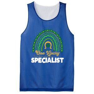 One Lucky Technology Specialist Rainbow St Patricks Day Gift Mesh Reversible Basketball Jersey Tank