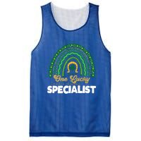 One Lucky Technology Specialist Rainbow St Patricks Day Gift Mesh Reversible Basketball Jersey Tank