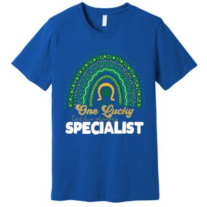 One Lucky Technology Specialist Rainbow St Patricks Day Gift Premium T-Shirt