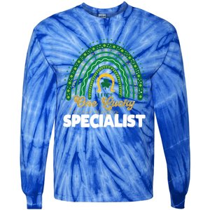 One Lucky Technology Specialist Rainbow St Patricks Day Gift Tie-Dye Long Sleeve Shirt