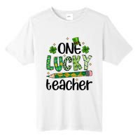 One Lucky Teacher St. Patrick S Day Irish Teacher Shamrock Tall Fusion ChromaSoft Performance T-Shirt