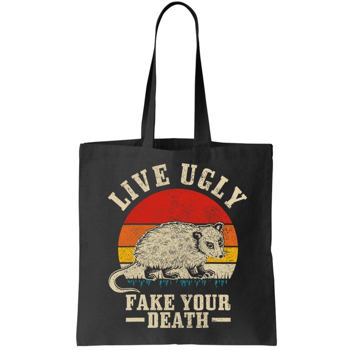 Opossum Live Ugly Fake Your Death Vintage Funny Opossum Bag