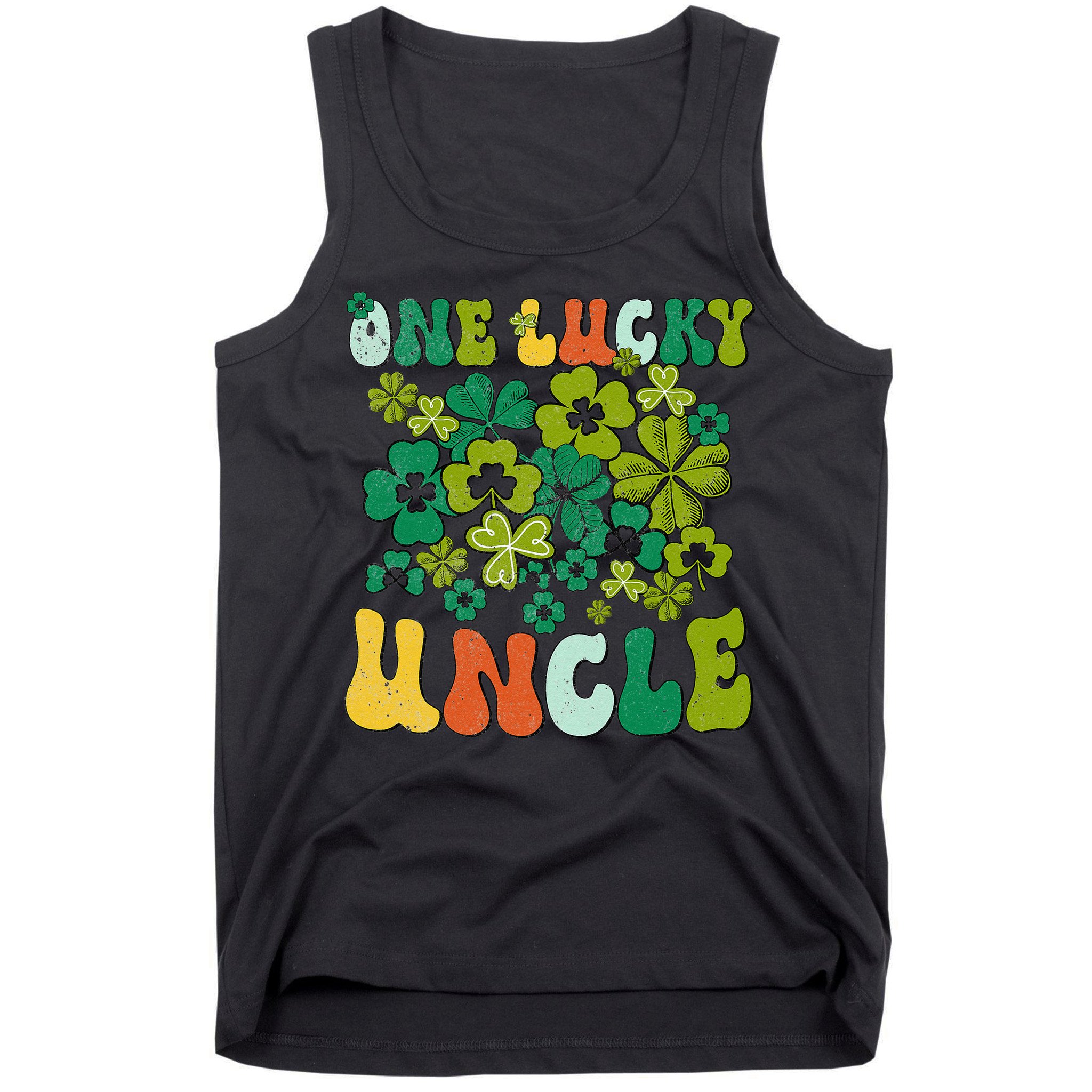 One Lucky Uncle Happy St Patrick's Day Irish Family Tank Top