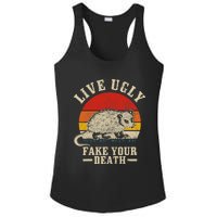 Opossum Live Ugly Fake Your Death Vintage Funny Opossum Ladies PosiCharge Competitor Racerback Tank